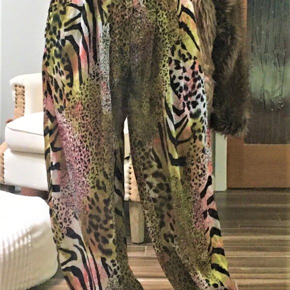 Anthropology GRACIA Animal Print Pants